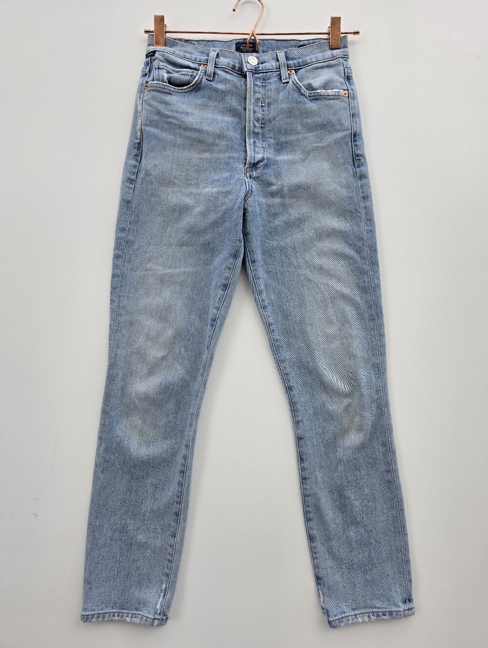 Citizens Of Humanity Olivia Crop High Rise Slim Distressed Jeans